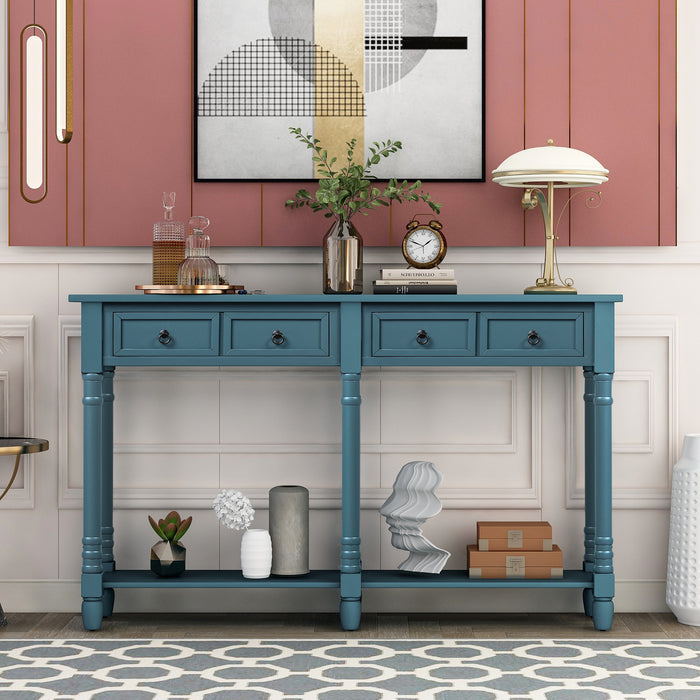 Console Table - Antique Navy