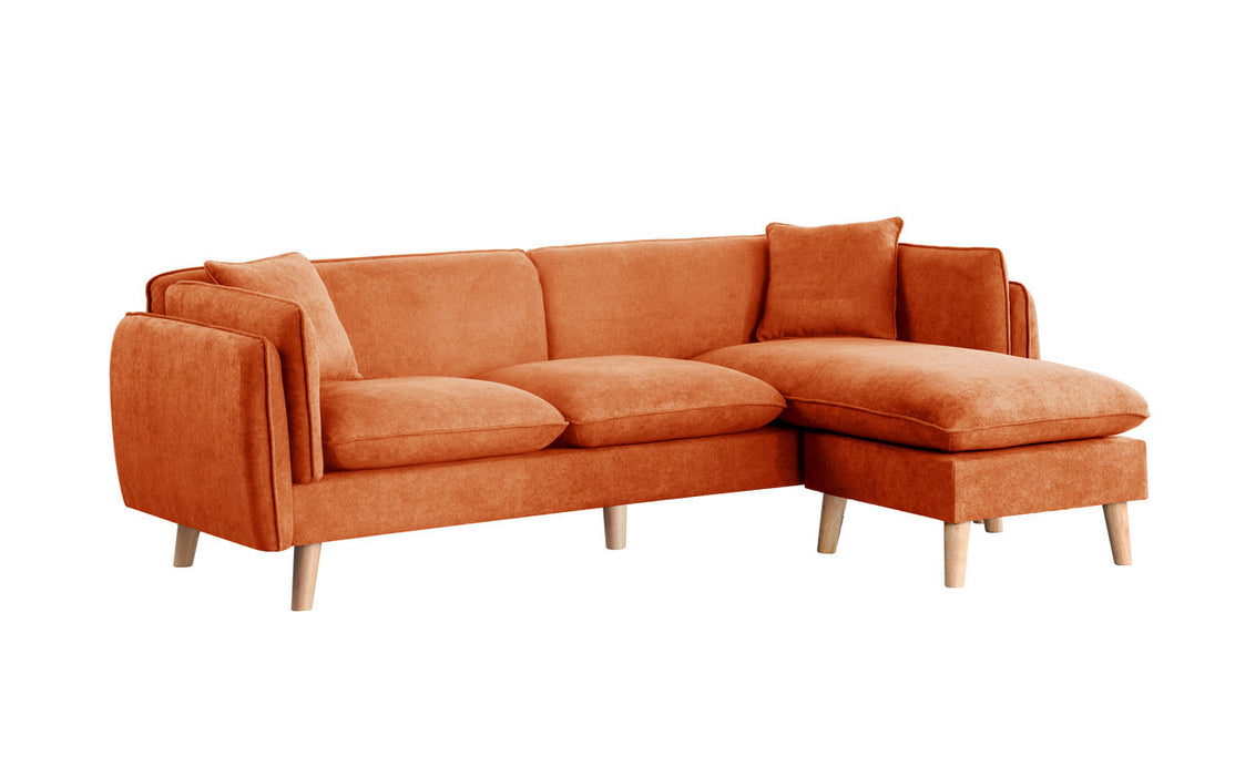 Brayden Sectional Sofa Chaise - Orange