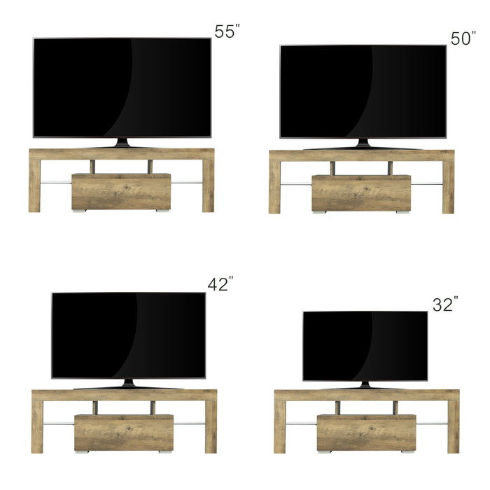 TV Stand with LED RGB Lights -WOOD