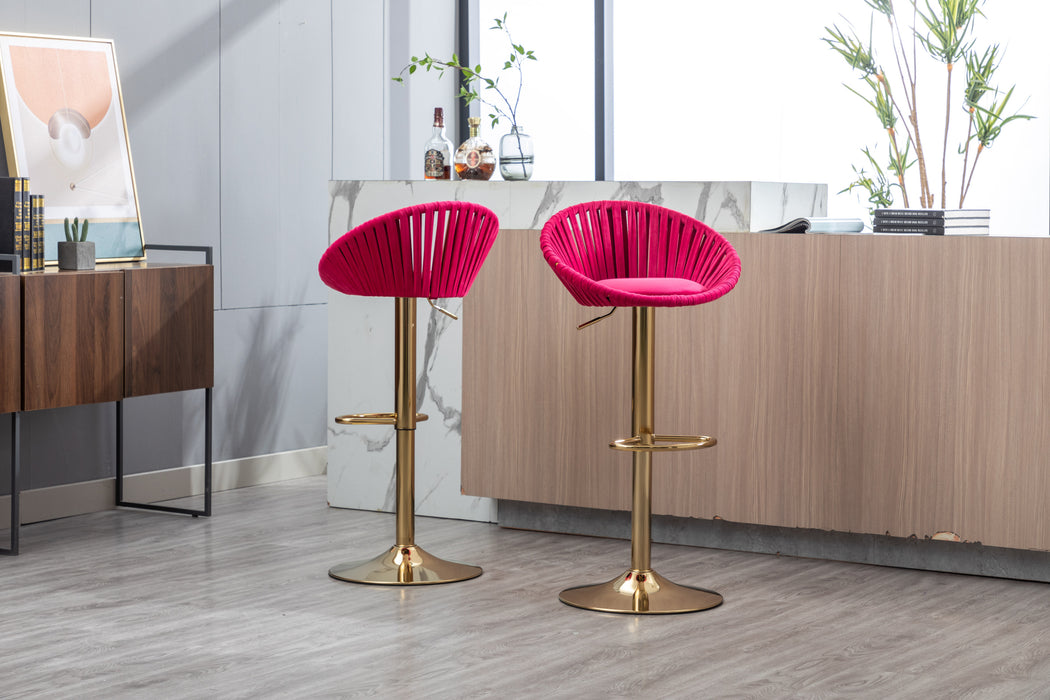 Velvet Bar Stools (Set of 2)