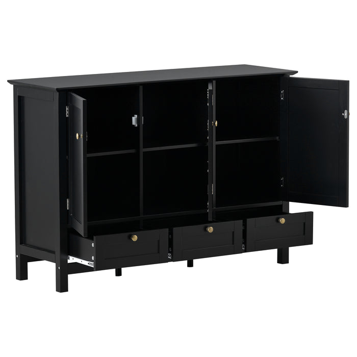 Modern Console Table for Living Room Dining Room - Black