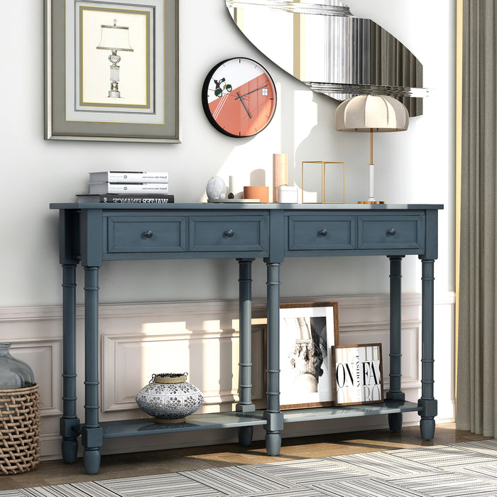 Console Table - (Antique Navy)