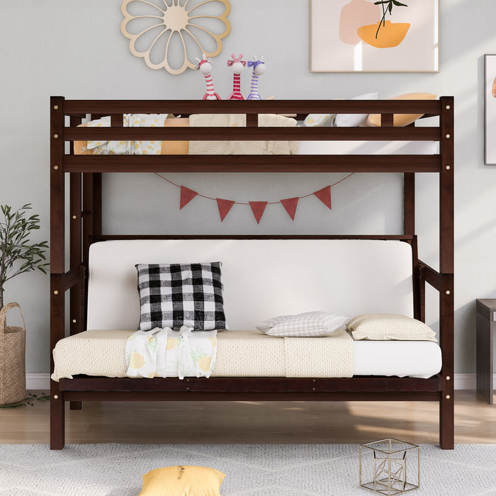 Twin over Full Bunk Bed - Espresso