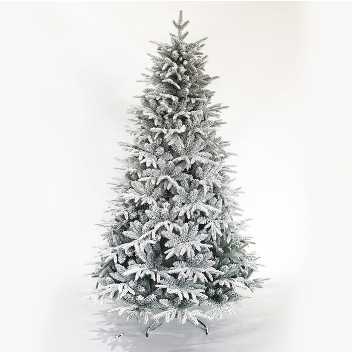 7ft Snow Flocked Christmas Tree - White