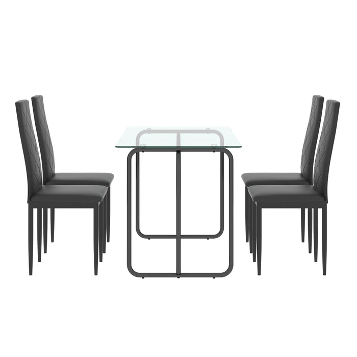 5-piece Rectangle Dining Table Set