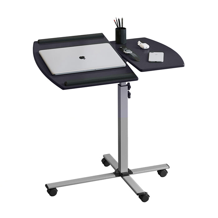 Rolling Adjustable Laptop Cart, Graphite