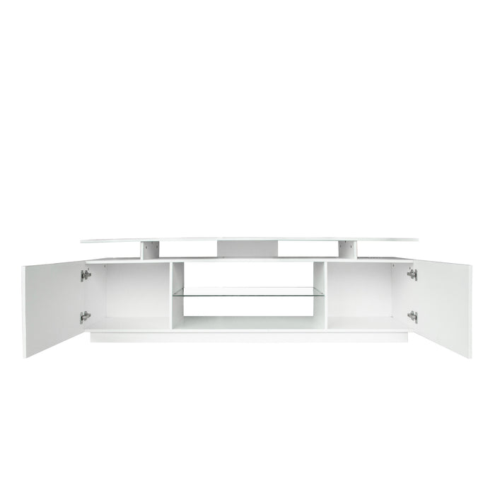 White TV Stand for 80 Inch TV Stands