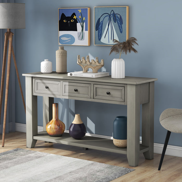 Modern Console Table for Living Room - Gray