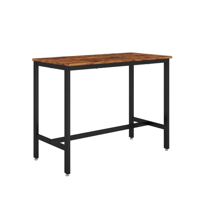 5- Piece Bar Table Set - Rustic Brown