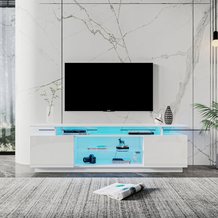 White TV Stand for 80 Inch TV Stands