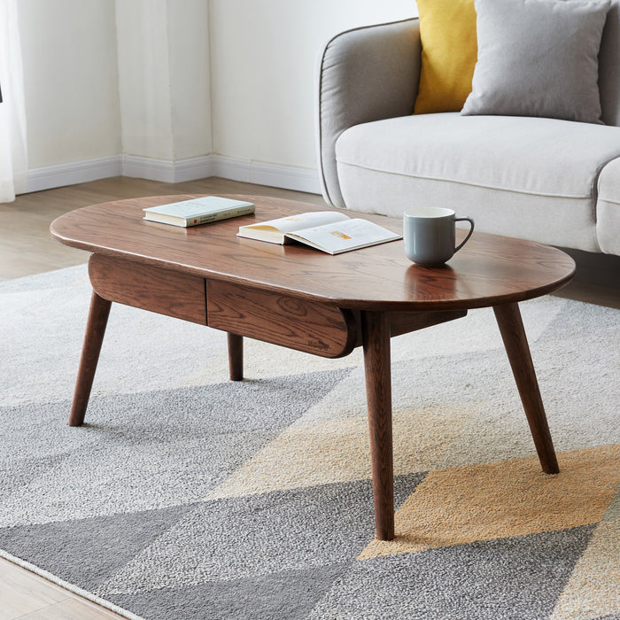 Capsule Centre table with drawers for Study and Work from home - Oak