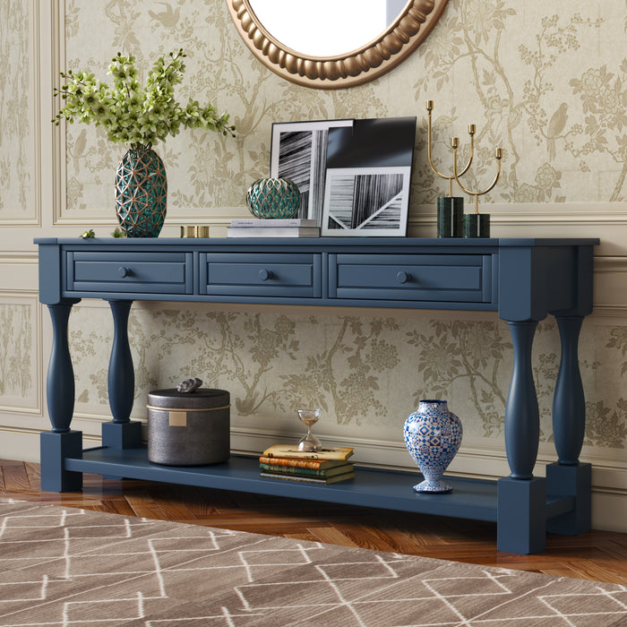 Console Table - Navy Blue