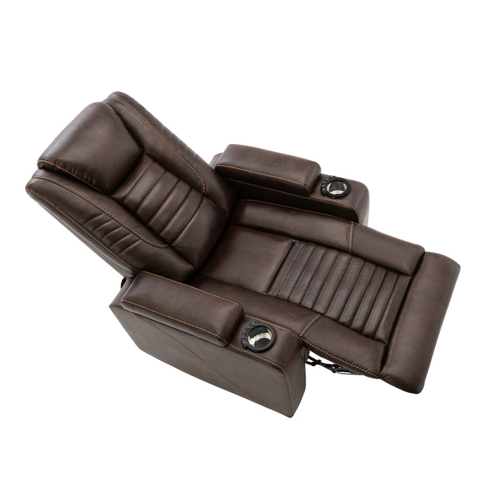 Orisfur. Power Motion Recliner w/Adjustable Headrest