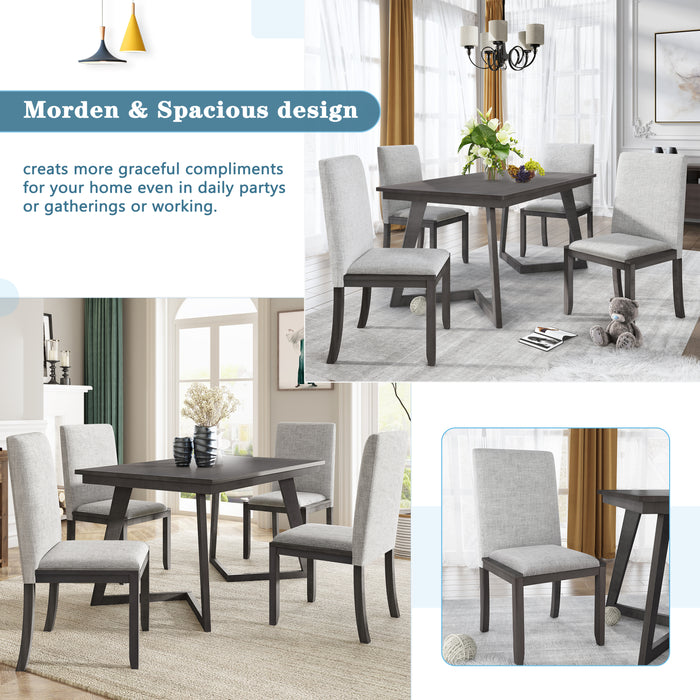 5-Piece Dining Set - Gray