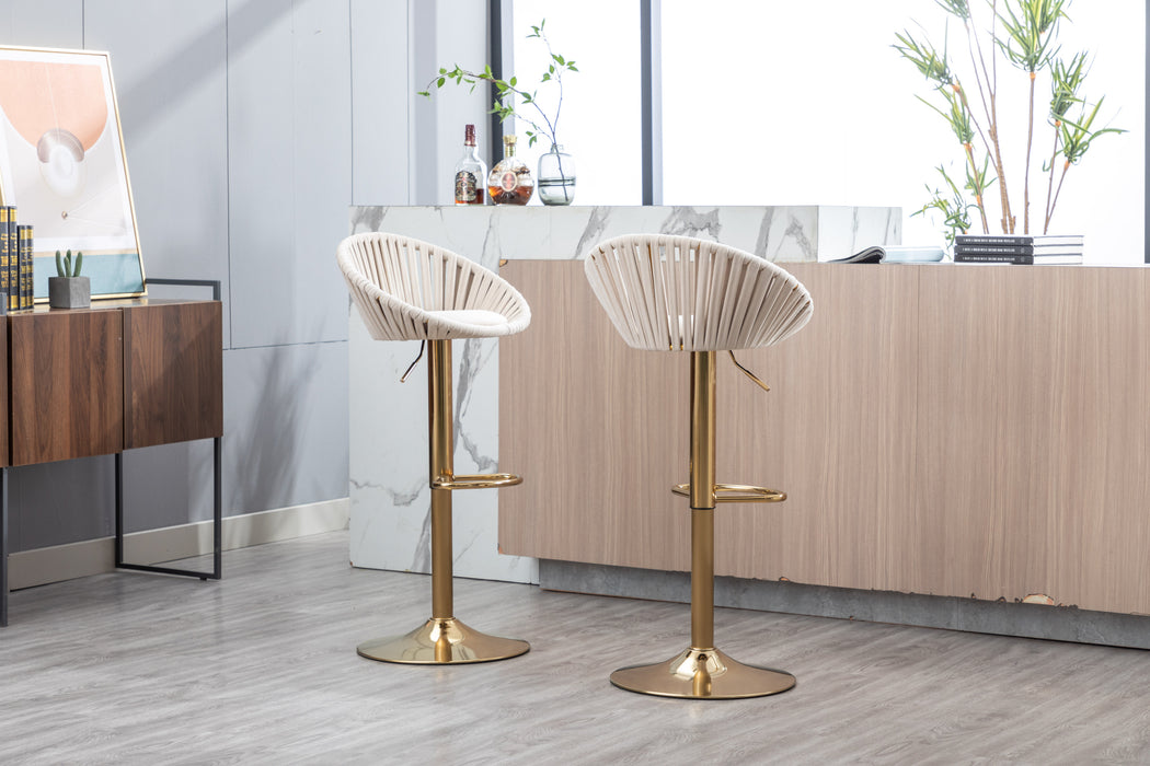 Velvet Bar Stools (Set of 2)