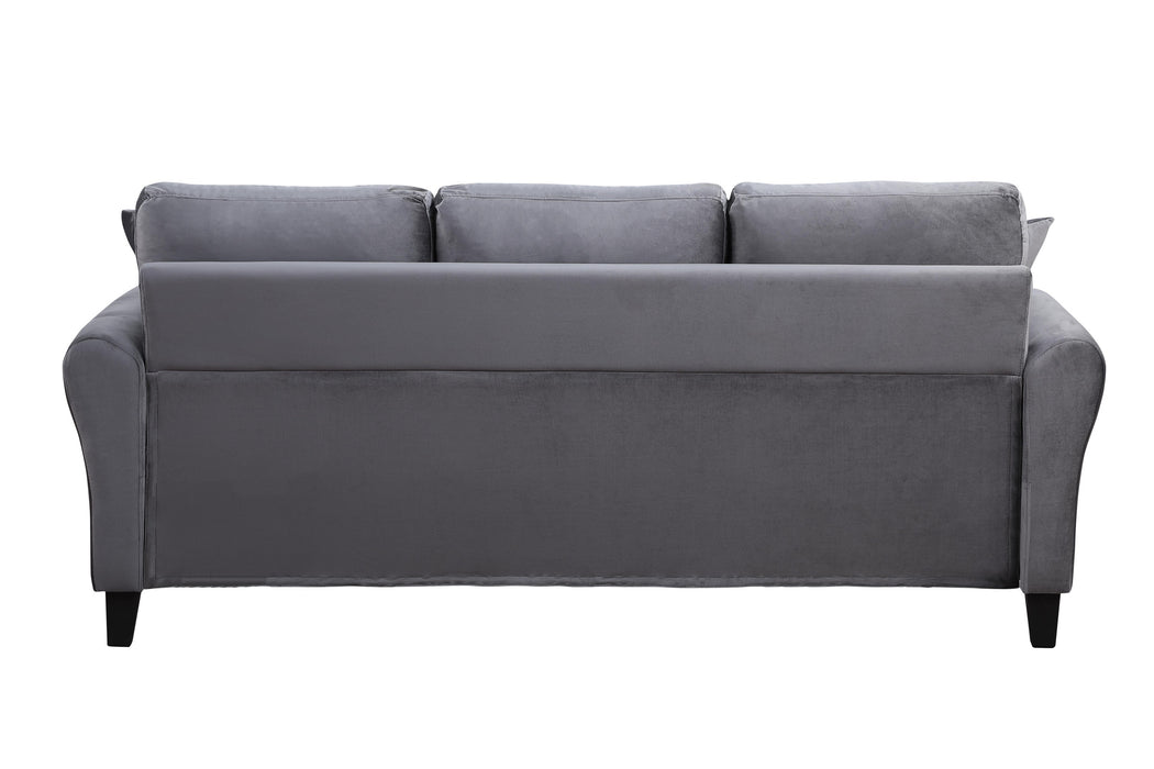 Modern Velvet Couch with 2 Pillow