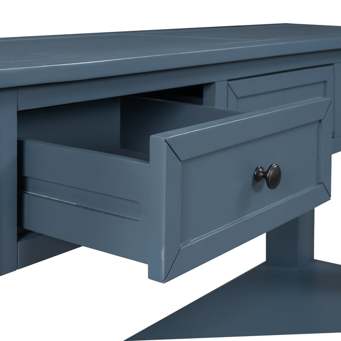 Modern Console Table for Living Room - Blue