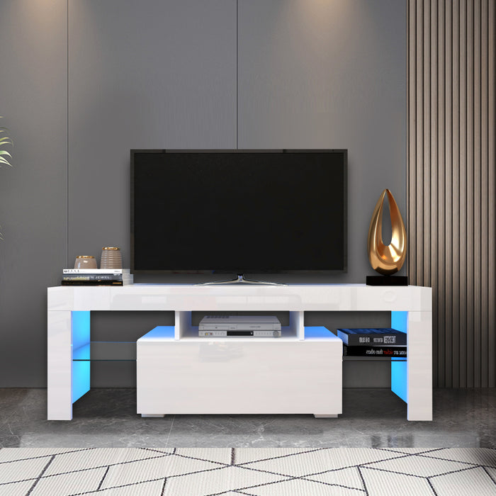 Entertainment TV Stand With LED Light