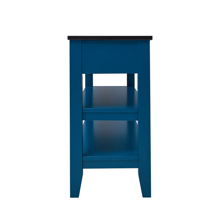 Modern Console Table for Living Room - Blue