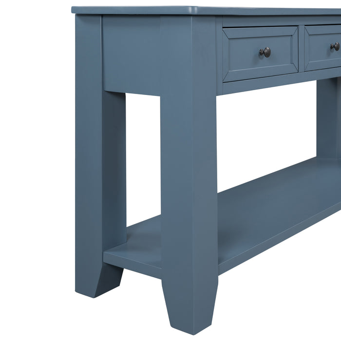 Modern Console Table for Living Room - Blue