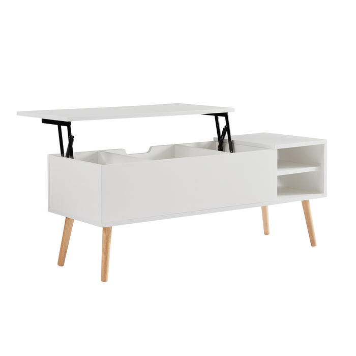 Lift Top Coffee table - white