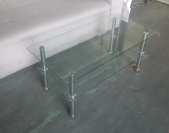 Clear Glass Coffee Table, Tempered Glass