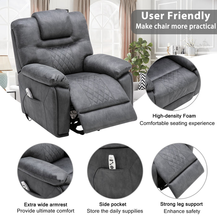 Orisfur. Power Lift Chair with Adjustable Massage Function, Recliner Chair with Heating System for Living Room