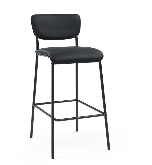 Pu Faux Leather Bar Stools (Set of 2)