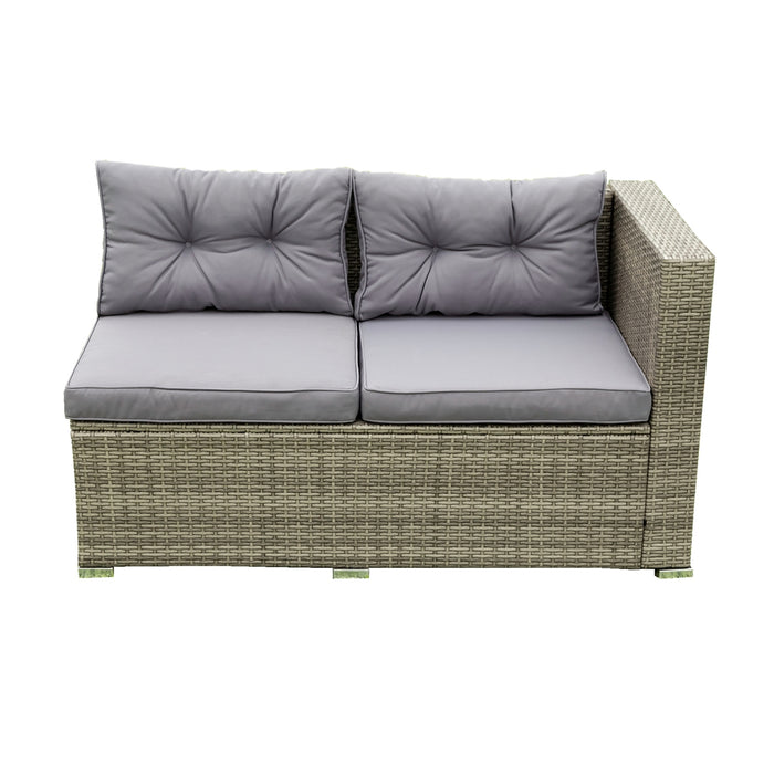 4 Piece Patio Sectional - Grey