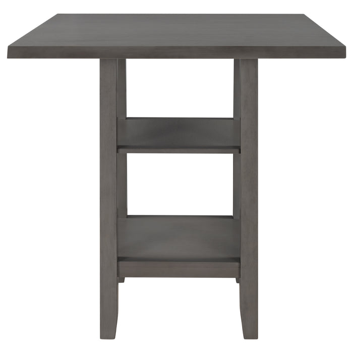 5-Piece Wooden Counter Height Dining Set - Gray