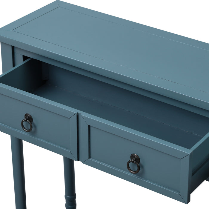 Console Table - Antique Navy