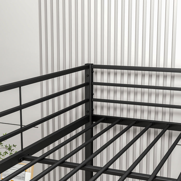 Metal Bunk Bed Full Over Full - Black