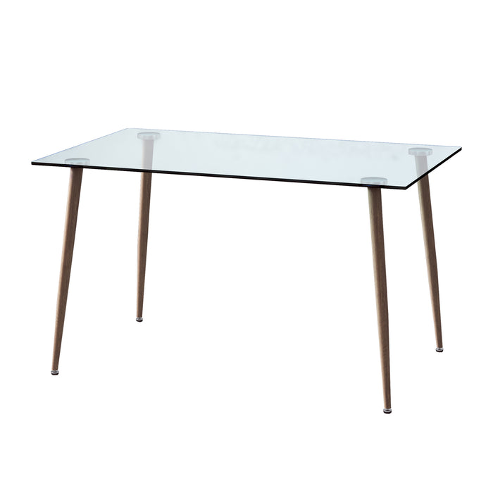 Modern Rectangular Glass Dining Table