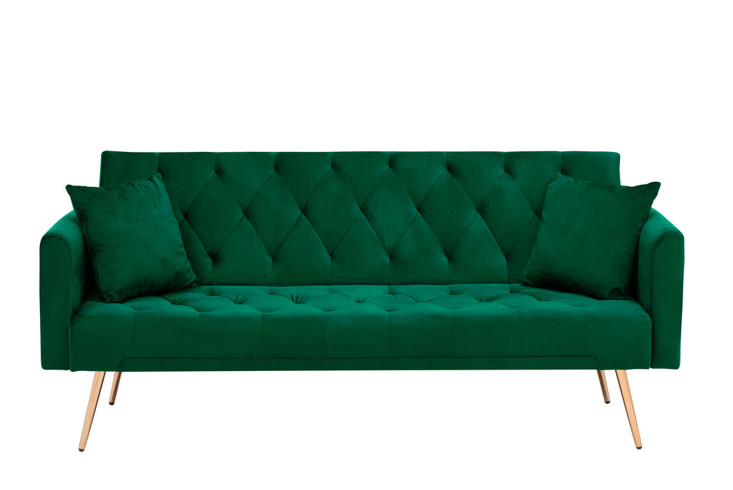 Convertible Sofa Bed - Green