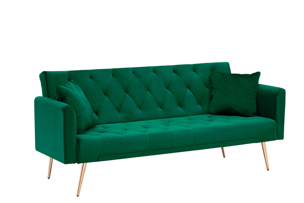 Convertible Sofa Bed - Green