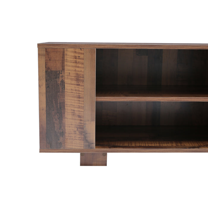 Mid-Century Modern Entertainment Center, Tvstand Upto 65' - Brown