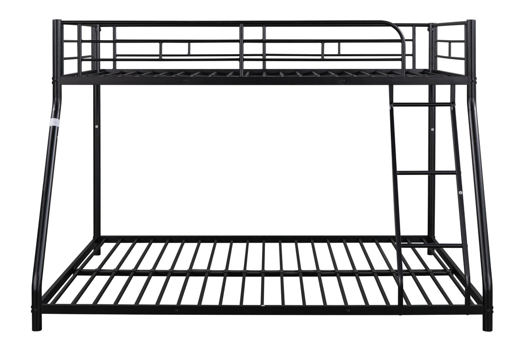 Twin over Full Metal Bunk Bed - Black