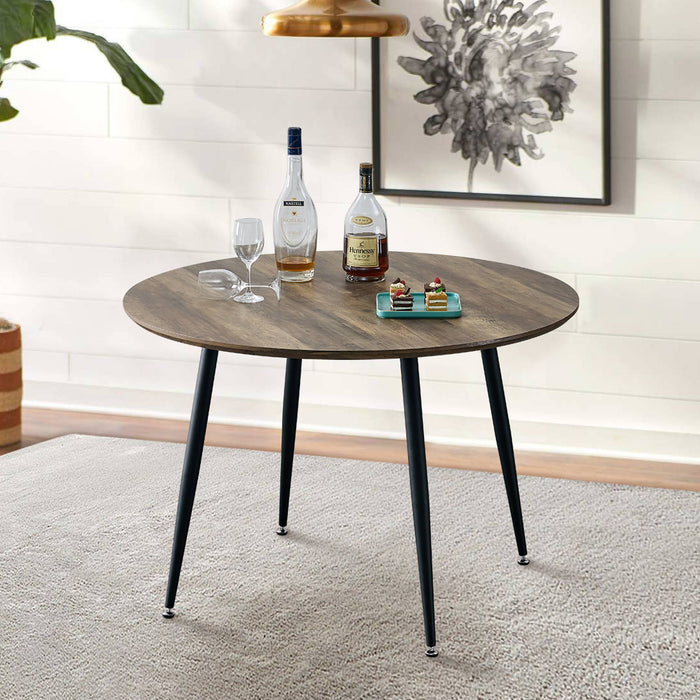 Modern simplicity roundI Imitation wood grain  dining table