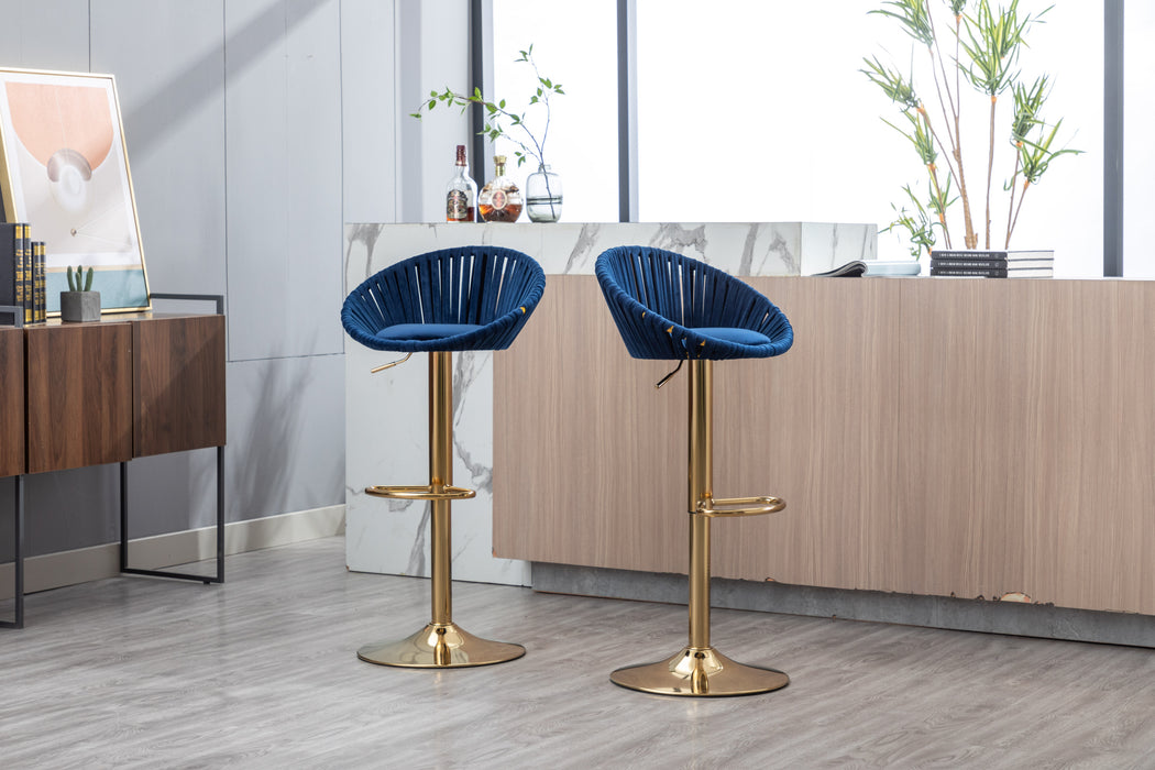 Velvet Bar Stools (Set of 2)