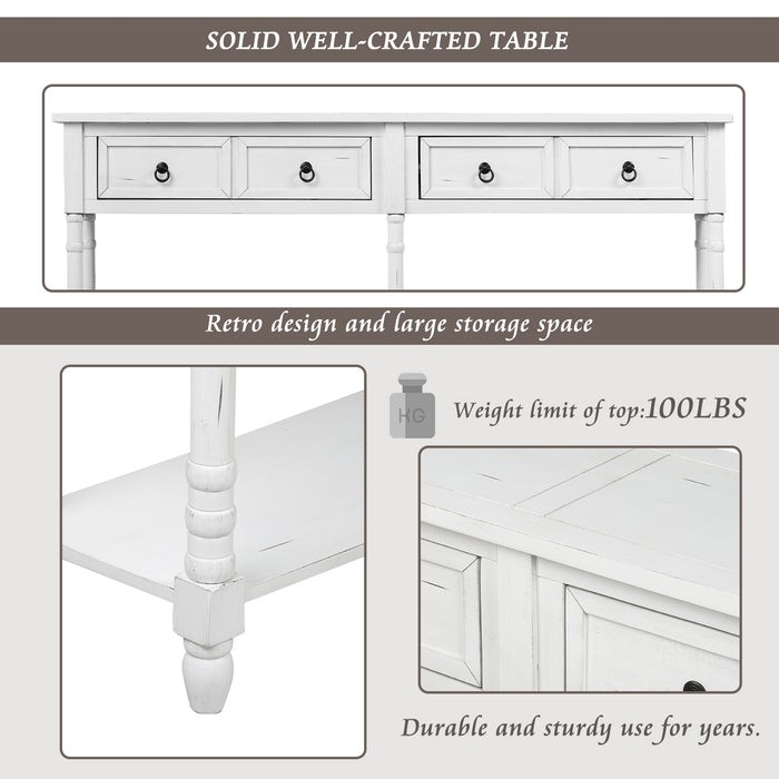 Console Table - Antique White