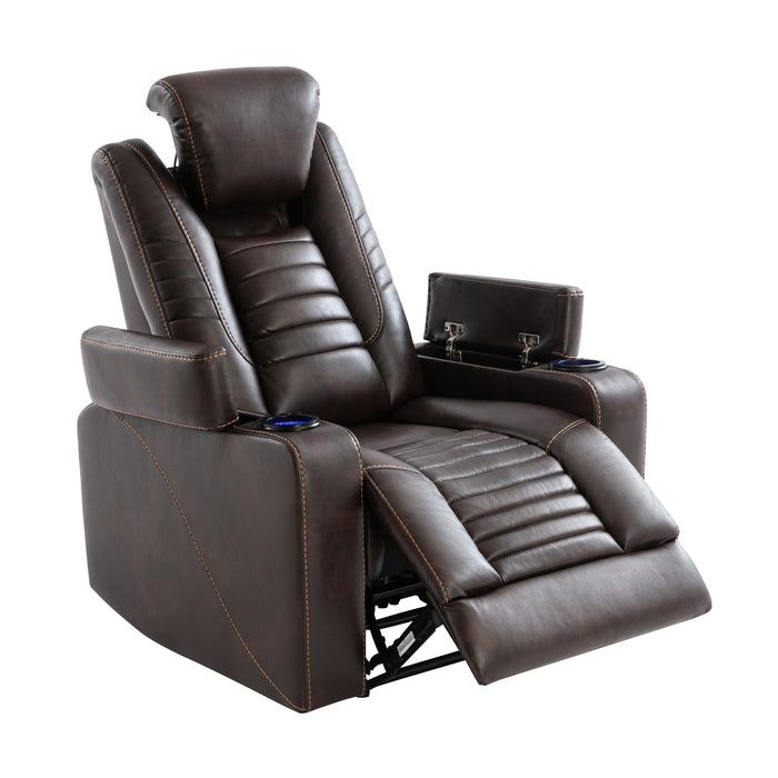 Orisfur. Power Motion Recliner w/Adjustable Headrest