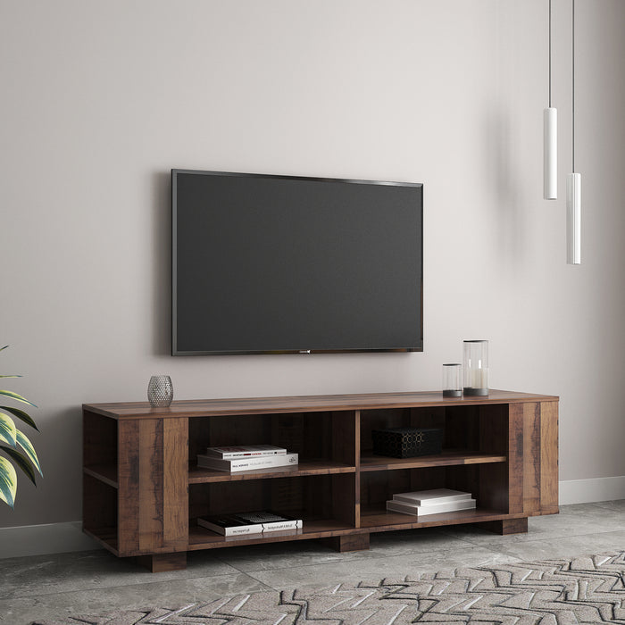 Mid-Century Modern Entertainment Center, Tvstand Upto 65' - Brown