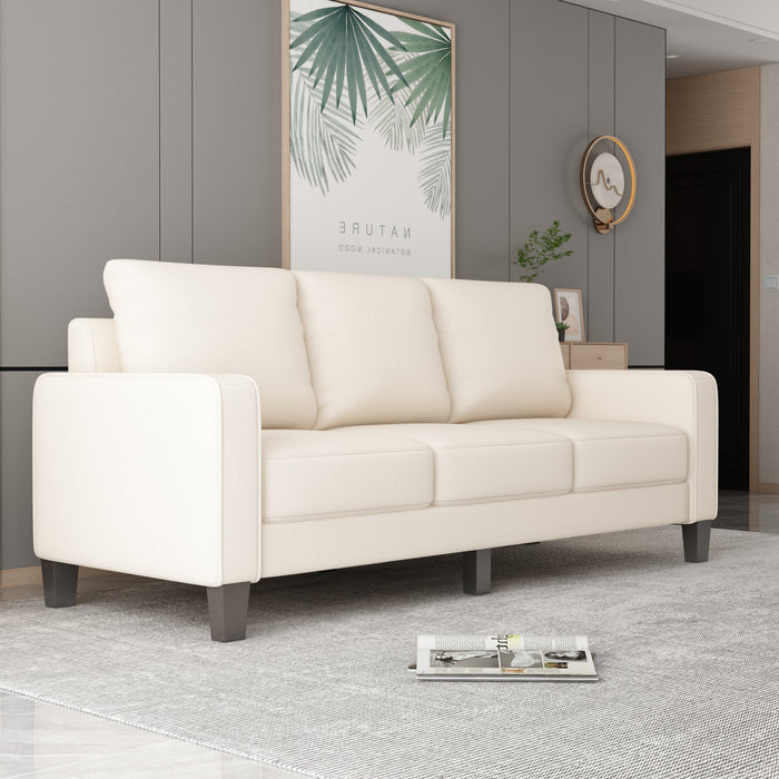 Modern Living Room Furniture Sofa - Beige Fabric