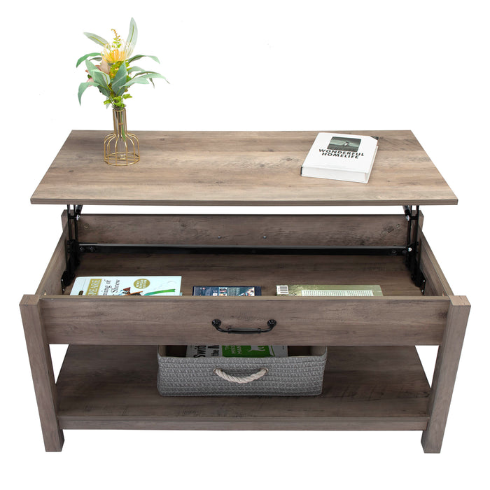 Modern Lifting coffee table for Living Room - Gray