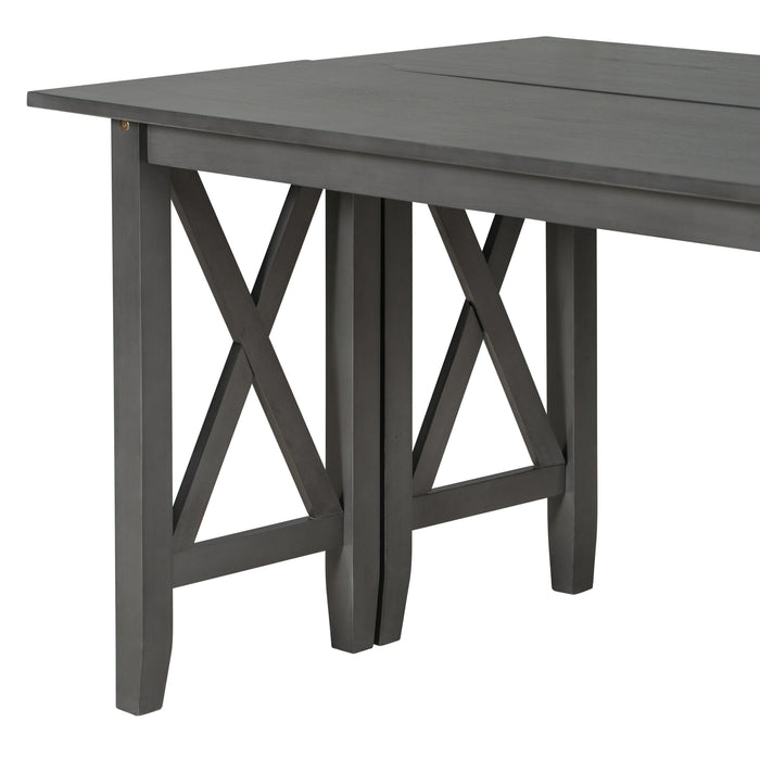 6-Piece Family Dining Room Set - Gray