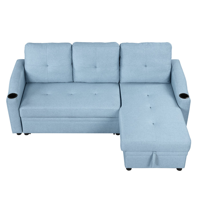 Pull Out Sofa Bed Modern Padded Upholstered Sofa Bed