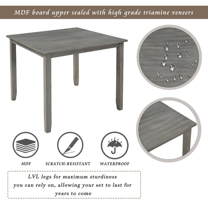 5 Piece Dining Table Set - Grey