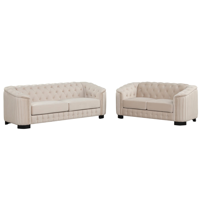 Modern 3-Piece Sofa Sets - Beige