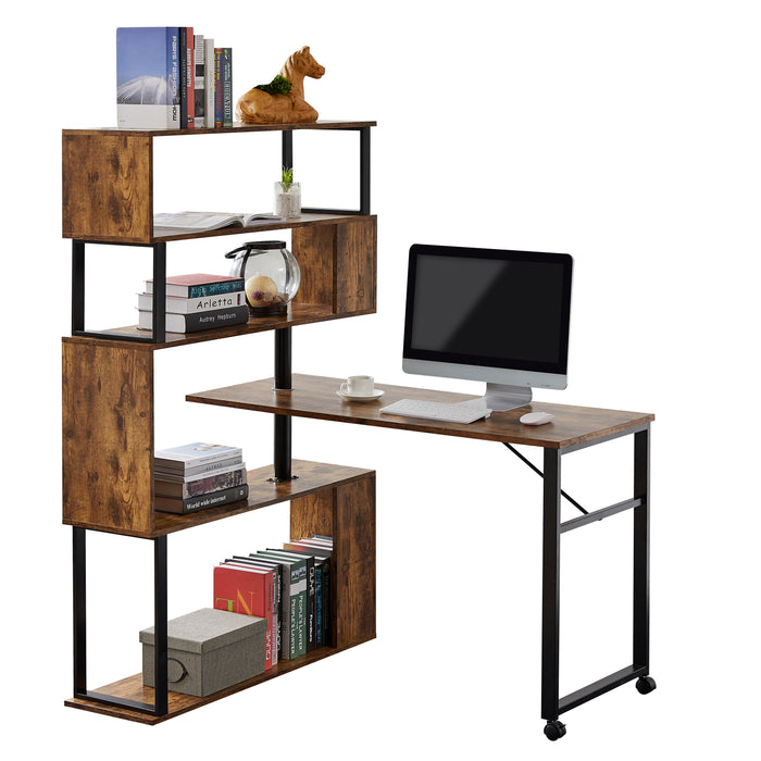 Home Office Computer Desk L-Shaped Corner Table