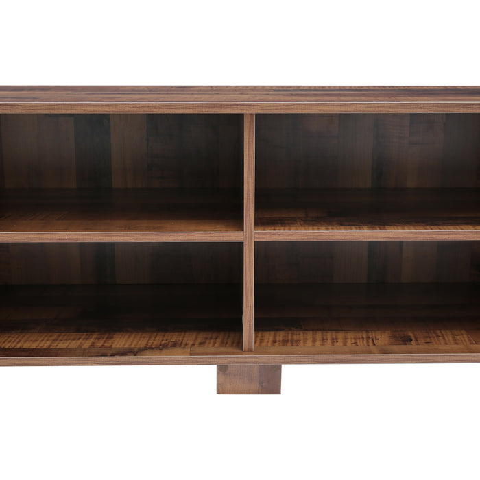 Mid-Century Modern Entertainment Center, Tvstand Upto 65' - Brown